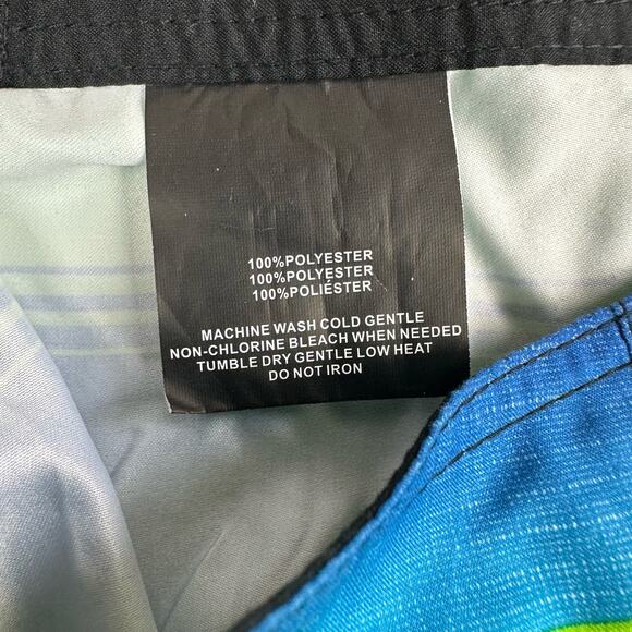 O’Neill Men’s 30 Santa Cruz Stripe Board Shorts No Stretch - Picture 4 of 10